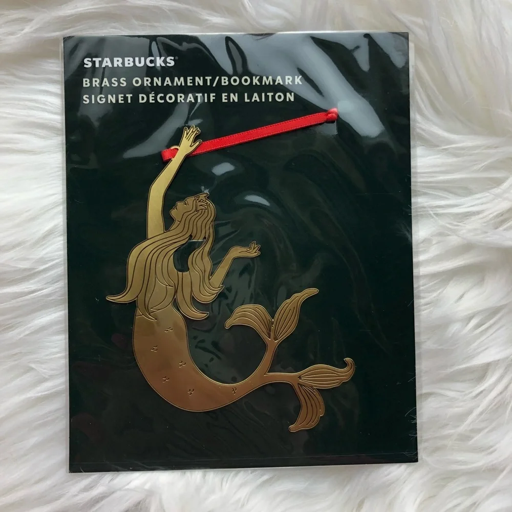 Starbucks Brass Mermaid Siren Ornament Bookmark